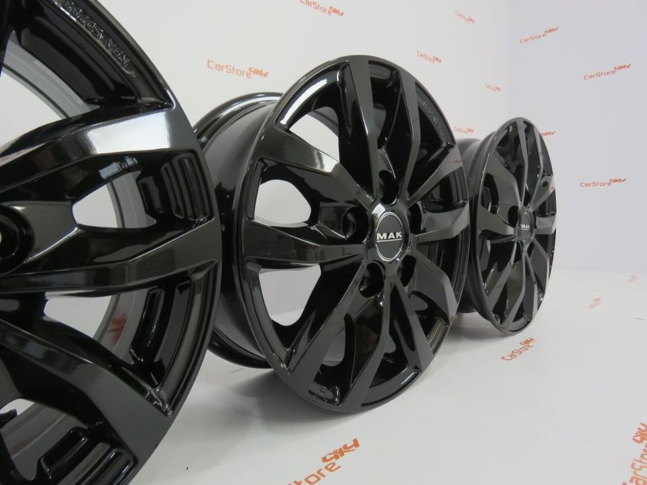 Jantes MAK Load 5 15 x 6.5 et 55 5x118 Preto Brilhante