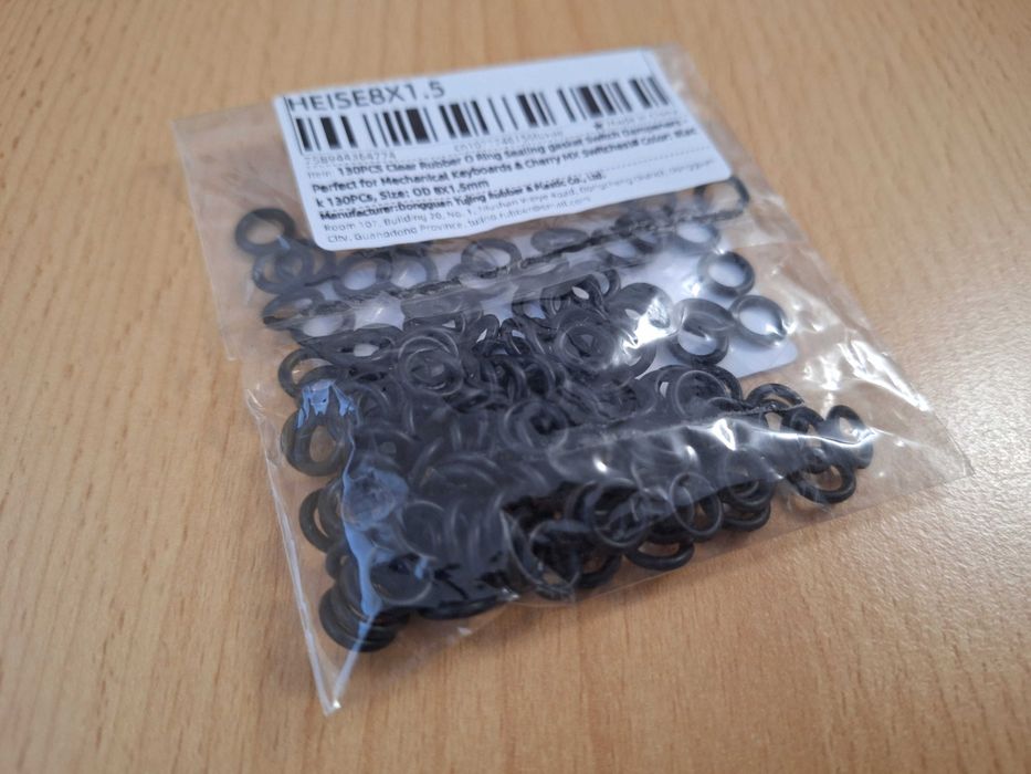 O-Ringi, gumki, podkładki do klawiatury mechanicznej 100 szt.