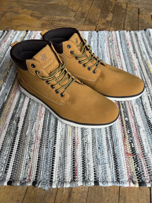 Buty trzewiki męskie Beverly Hills Polo Club rozmiar 44 musztardowe