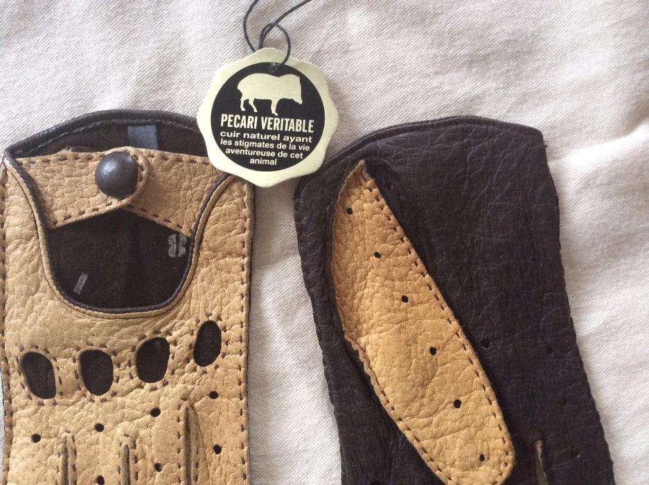 Nowe rekawiczki marki "RSL" ze skóry  Dzika afrikanskiego