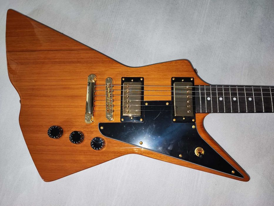Harley Benton EX-76 Classic GHW AN gitara explorer - USTAWIONY!