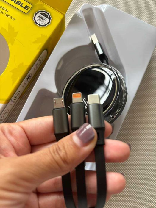Cabo 3 em 1 carregamento super rapido — NOVO