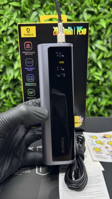 Потужний павербанк Baseus Ener Geek GP12 20800mAh 145W з гарантією