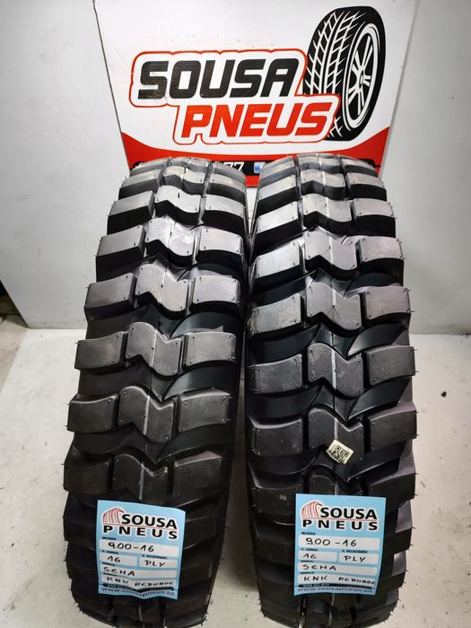 2 pneus Novos Seha 900- 16 Reboque Agrícola Oferta dos portes