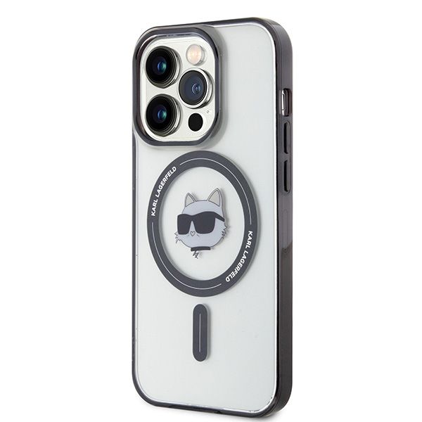 Etui Karl Lagerfeld IML Choupette's Head MagSafe do iPhone 15 Pro Max - przezroczyste