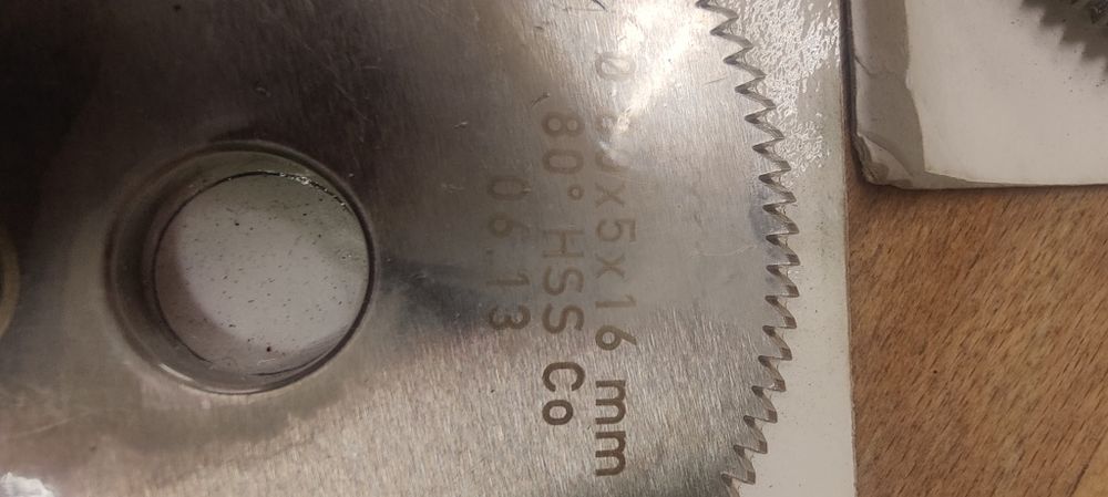 Frez 80x5x16 mm 80 stopni HSS Co