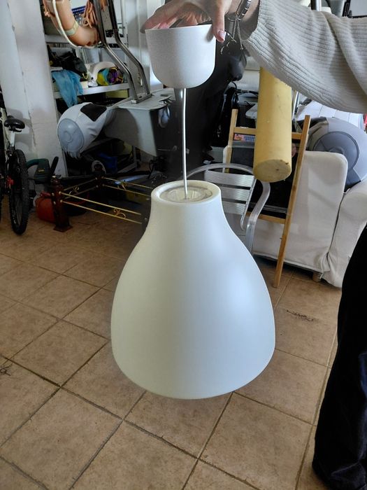 Candeeiro branco de 35x35h preco dos dois