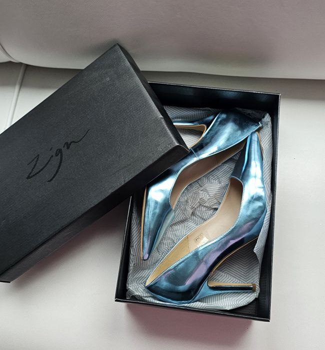 ZIGN czółenka metaliczne roz 42