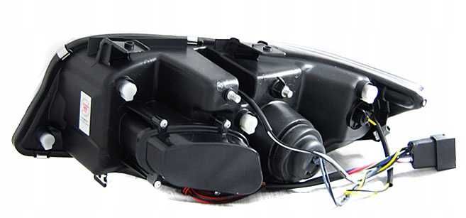 Lampy przednie przód BMW E90 05-11 RINGI Black LED Angels Eyes NOWE