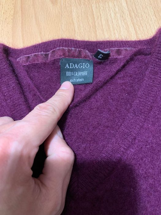 Sweter rozm. XS / S firmy Adagio 100% kaszmir