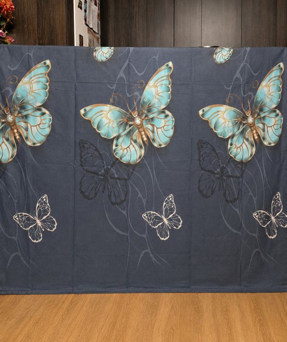 Komplet pościeli Granatowy w Motyle 160x200cm