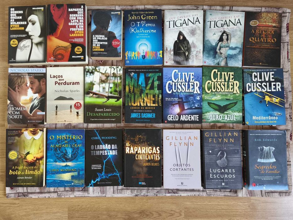 Livros Stephen King, George R.R. Martin, Margaret Atwood, etc