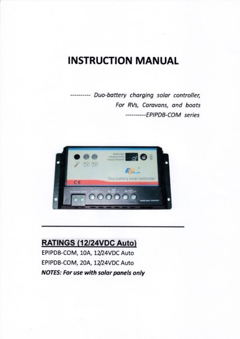 Controlador de Carga Solar Dupla Bateria duas baterias dual battery