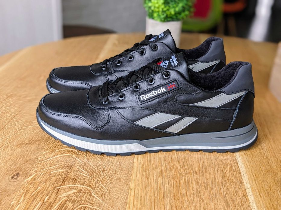 Чоловічі кросівки з натуральної шкіри Рибок REEBOK осінь весна, топ як