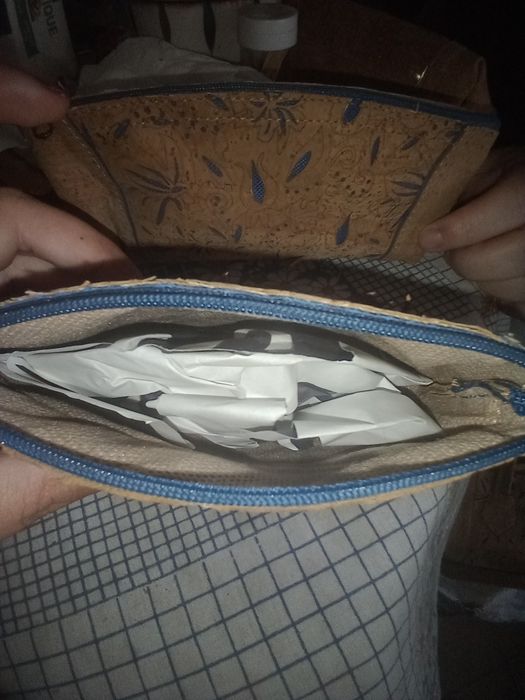 Duas bolsas pequenas cortiça