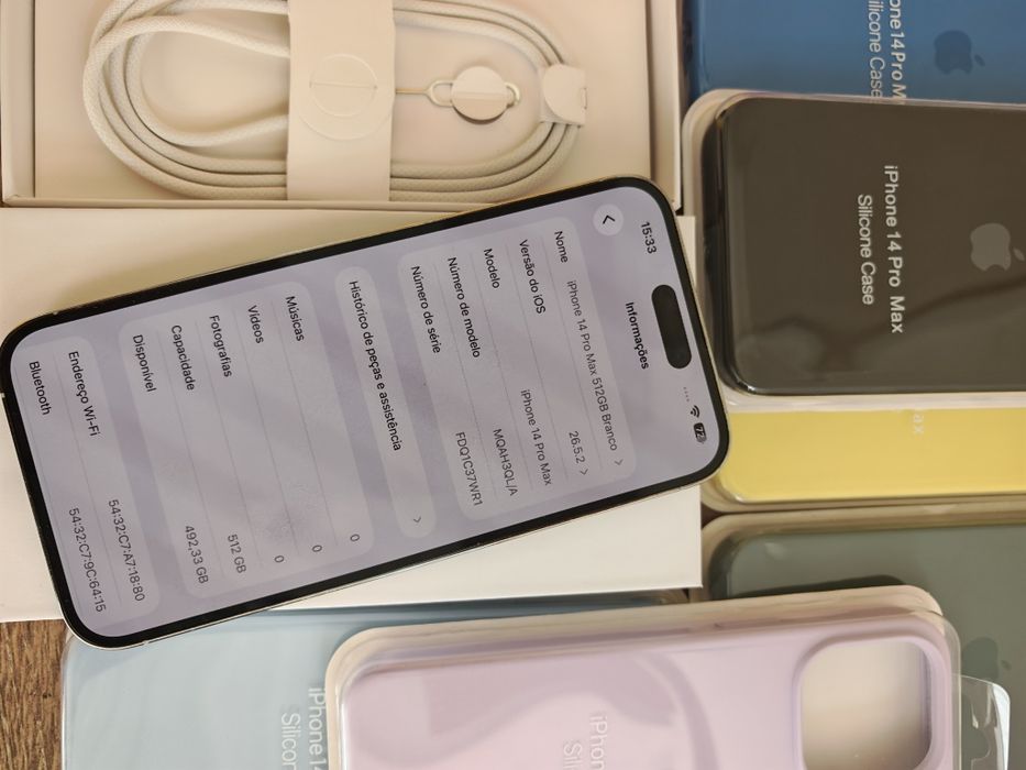 iPhone 14 Pro Max 512GB Silver Muito Bom estado Aceito Retomas