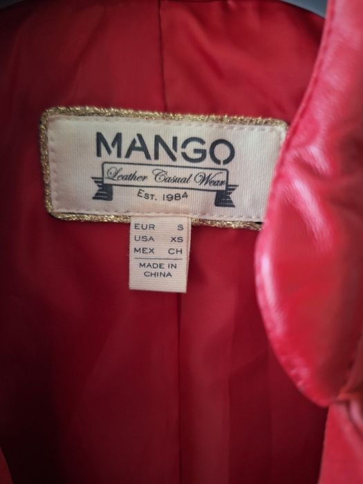 Kurtka skórzana mango rozm s
