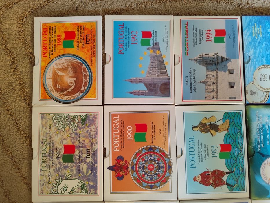 Series anuais proof e BNC Portugal (escudos)