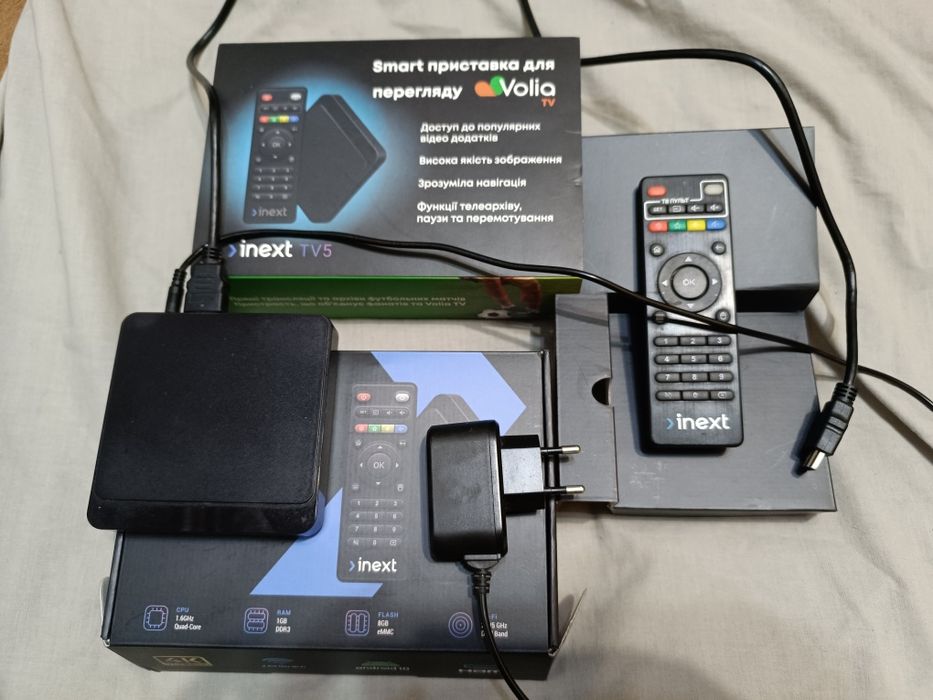 Медиа приставка INEXT TV5 SMART приставка Воля ( 4К ULTRA HD ANDROID )