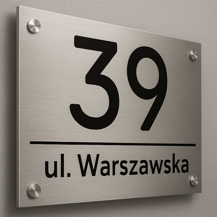 Numer Na Dom NIERDZEWNY Tabliczka z numerem domu