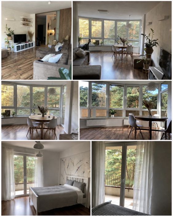 63 m² Śródborów , 2 pokoje, panoramiczny widok na las, taras