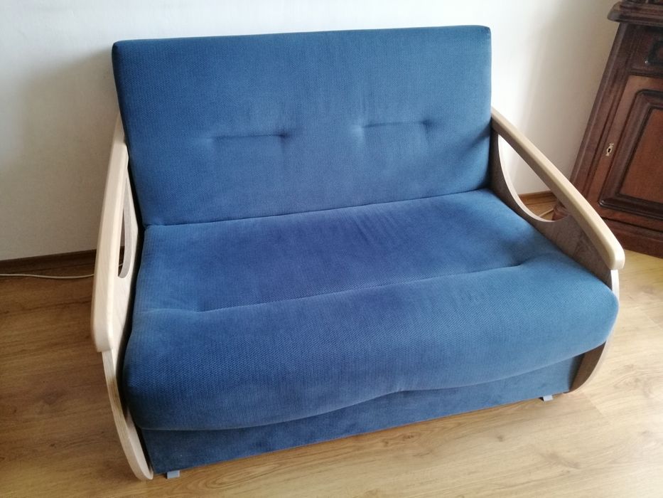 Sofa Brw ida łóżko rozkładana wersalka niebieska blackredwhite brw