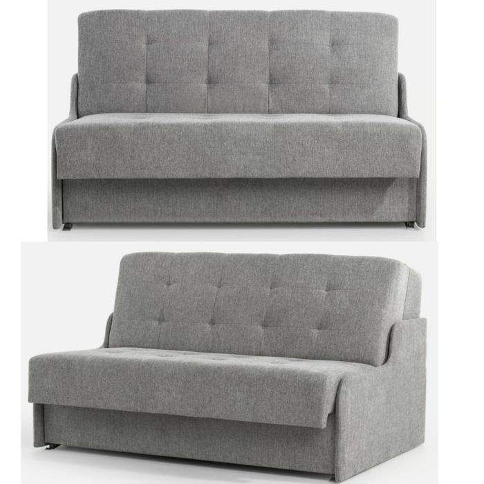 Sofa rozkładana,MATI III, 3-os.popielata Agata meble jak nowa