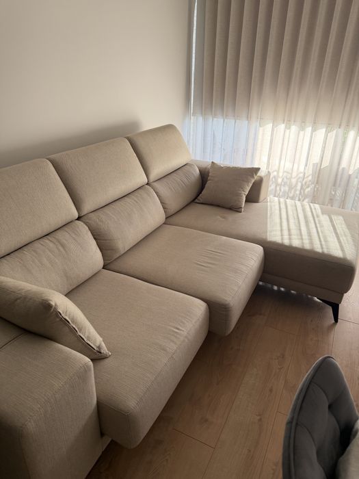 Sofa 3 lugares com chaiselong