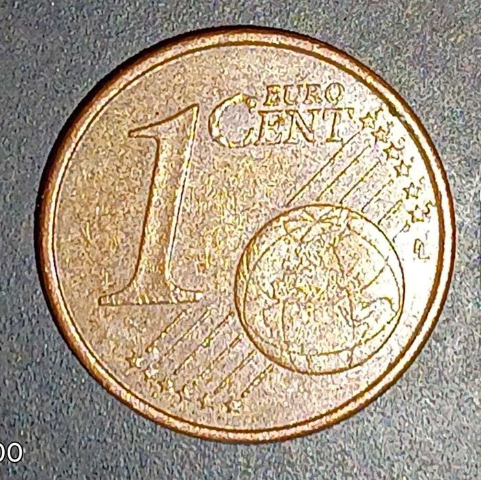 moeda 1 cêntimo de euro, rara para colecionadores ou investimento