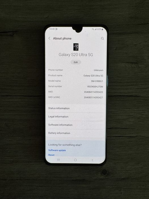 Samsung Galaxy S20 Ultra 5G 12/128Гб