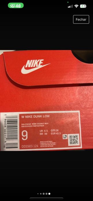 Nike dunk low cacao wow promoção natal 130€-110€