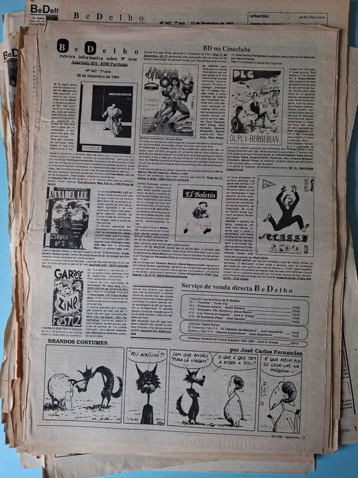 "BEDELHO" Lote de 124 Suplementos de Banda Desenhada , anos 90.