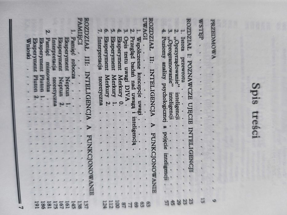 Inteligencja i procesy poznawcze