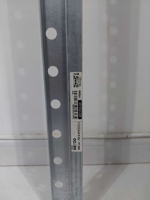METOD Calha de suspensão, galvanizado, 200 cm IKEA