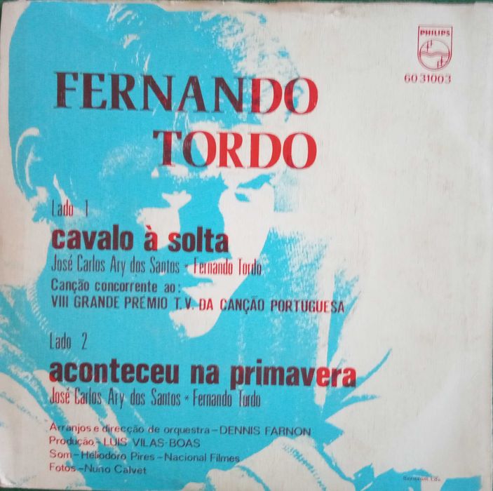 Fernando Tordo	- - - - -	Cavalo à Solta	- - - - -	Single