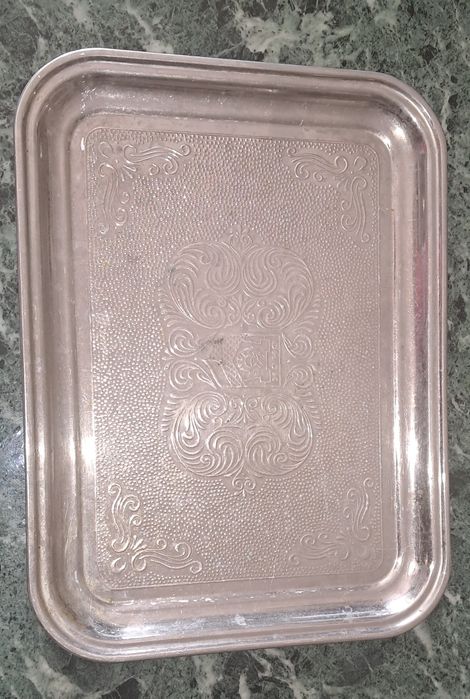 Великий металевий піднос для самовара