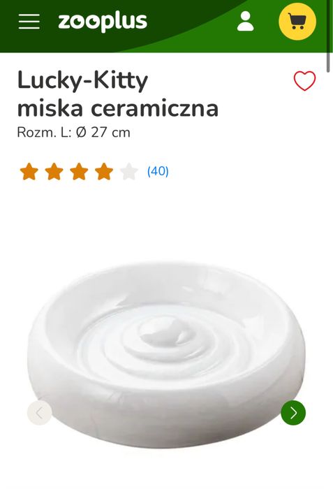 Poidło. Miska ceramiczna dla kota