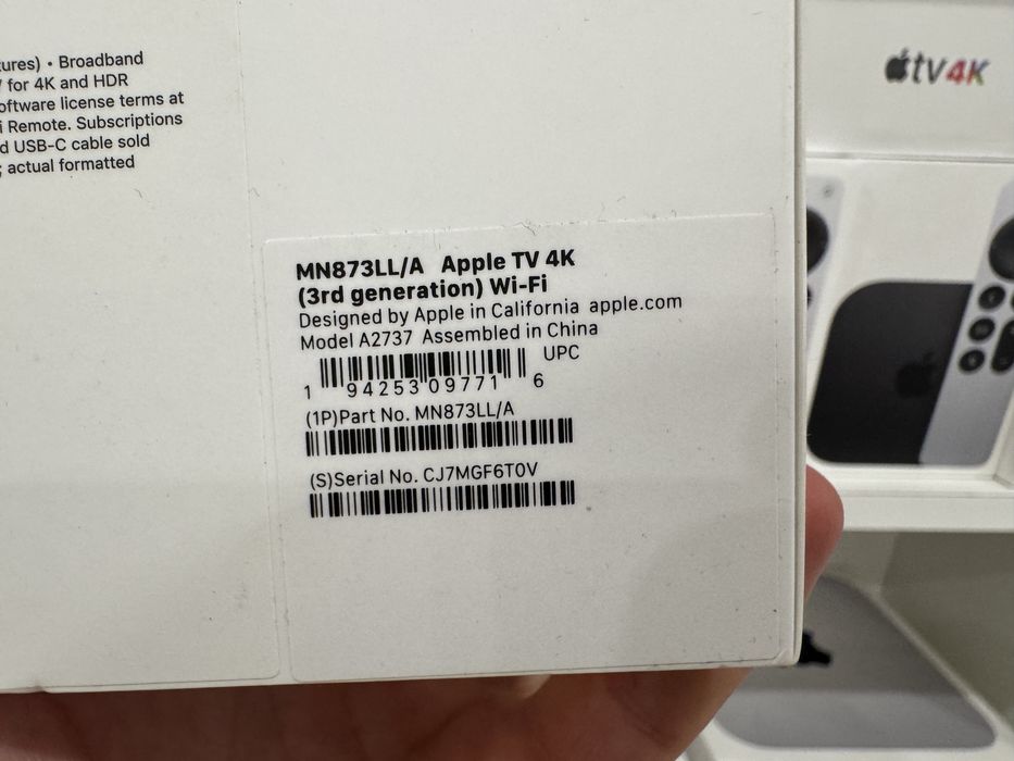 Apple TV 4K 2022 Wi-Fi 64 GB MN873 128gb MN893 Гарантія Магазин вживана
