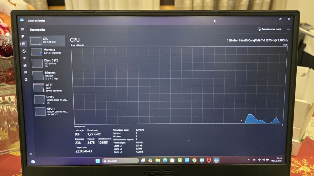 Asus TUF Dash F15, I7, 3050TI, 16Gb ram