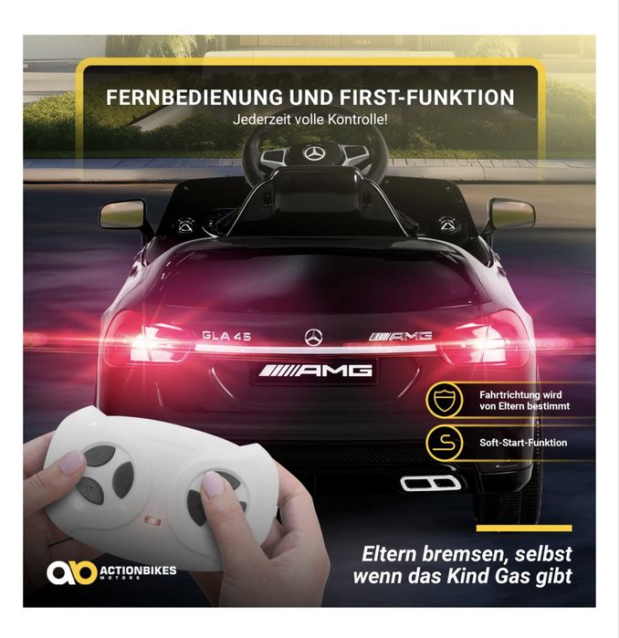 Дитячий електромобіль Mercedes-Benz GLA45 AMG кабріолет
