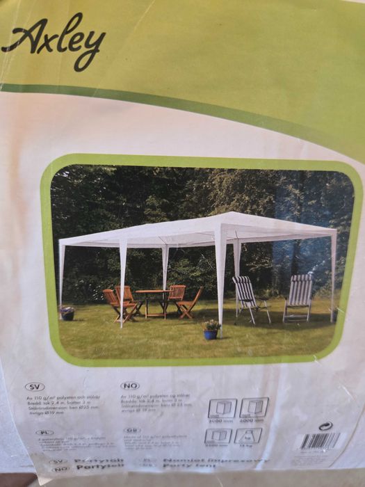 Namiot ogrodowy 3x6 plus ściany boczne