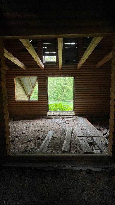 4 спарені котеджі з дерев'яного зрубу в селі Тухля!