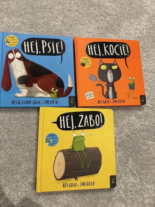 Hej Żabo. Hej Kocie. Hej Psie. Ksiazki dla dzieci