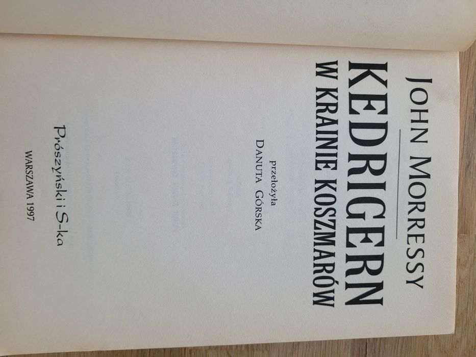 Kzsiążka John Morressy Kedrigern w krainie koszmarów