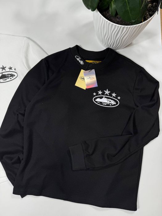 Лонгслів Corteiz чоловічий Лонг Кортез вафельний Corteiz Кофта