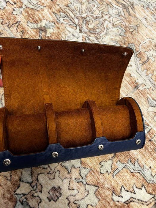 ROTHWELL Sztywne etui / Rolka na 3 zegarki – Premium