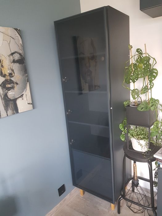 Regał/Witryna/gablota -seria mokko antracyt