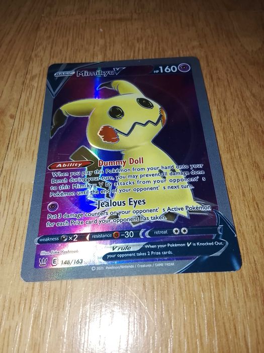 Cartas Pokémon , vendo cartas para colecionadores. Cartas 148/163 . Rara . Mimikyu V