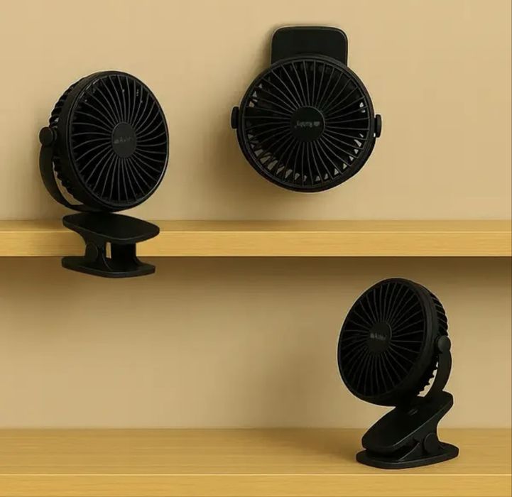 Вентилятор бездротовий USB Настільний Із затисками Ruhhy 25567