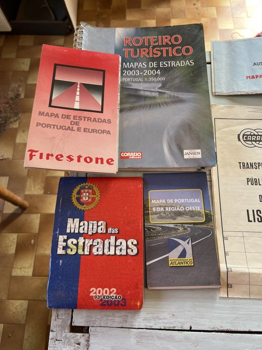 Mapas das estradas de Portugal